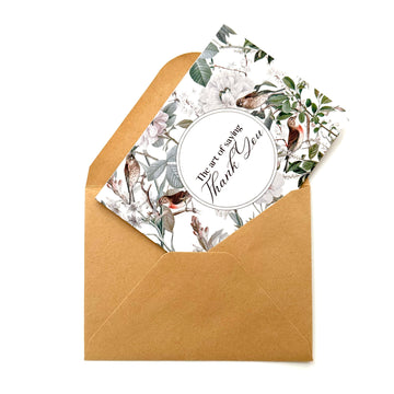 Spring Birds Thank You Cards